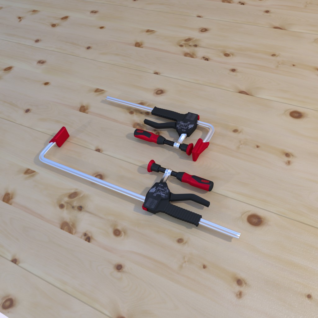 One-handed clamp with 2K plastic handle BESSEY EHZ-2K preview image 1